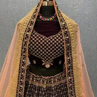 Gambar lehenga mewah Sutra Pernikahan dari Boutieqbollywood undefined 2 Tokopedia