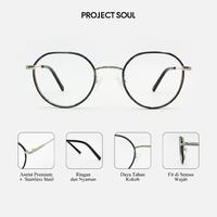 Gambar Project Soul - Kang Eyewear Frame | Kacamata Baca Wanita / pria Unisex | Kacamata Minus / Silinder - Jet Black dari Project Soul undefined 1 Tokopedia