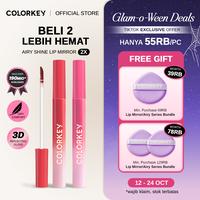 Gambar [2PCS LEBIH MURAH] Colorkey Airy Shine Lip Mirror Bundle 2pcs | Liptint Lipstick Lipcream Makeup Hydrating Tahan Lama Lip Gloss Juicy Finish untuk Bibir Cerah & Glowing - B706 Garnet Brown, B706 Garnet Brown dari COLORKEY INDONESIA undefined 1 Tokopedia