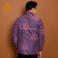 Gambar JAGU Kemeja Batik Pria Reguler Lengan Panjang Furing Premium katun Prima Nyaman Motif Ungu - XL dari Putrajaya Batik Solo undefined 4 Tokopedia