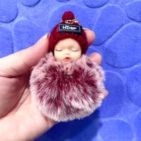 Gambar gantungan kunci tas boneka baby bayi tidur kupluk lucu imut kado dari wa shop NEW undefined 5 Tokopedia