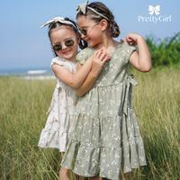 Gambar Pretty Girl - Maisy Casual Dress Pink Mini Dres Kasual Anak Perempuan / Baju Terusan Tanpa Lengan - (New) Green Flower, 6 tahun dari Pretty Girl Dresses undefined 5 Tokopedia