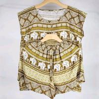 Gambar one set rayon motif gajah Thailand// setelan rayon// Baju Celana Katun Dewasa - hitam, L dari MGG collection_NEW undefined 1 Tokopedia