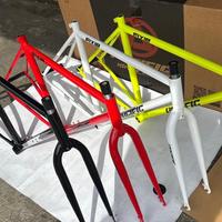 Gambar PREMIUM Frame batang batangan set fork garpu sepeda fixie ban 700 pacific - Putih dari Guest Item Clips undefined 2 Tokopedia