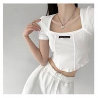 Gambar Missoofficial.id BJ1640 Baju Atasan Kaos Croptop Korean Wanita Model U Fashion Stretch Lembut Distro Polos - Abu Muda, XL dari MISSOOFFICIAL.ID undefined 4 Tokopedia