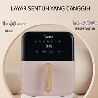 Gambar 【SUPER DISKON!】Midea Air Fryer 650W Hemat Energi Kapasitas Besar 4L Menggoreng Sehat Tanpa Minyak Kontrol Layar LED Timer Aman GARANSI 1 TAHUN - knob putar Grey dari Midea e-Store undefined 2 Tokopedia