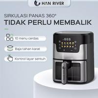 Gambar HAN RIVER Air Fryer Baru 650W Touch Screen Digital kapasitas besar 8L Penggoreng Makanan Serbaguna dari Ccare Indonesia undefined 2 Tokopedia