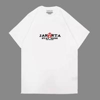 Gambar KAOS JAKARTA STAY HIGH KAOS DISTRO PERSIJA CASUAL PREMIUM COTTON 24S Cewek Combed - PUTIH, M dari BIGPLANS undefined 3 Tokopedia