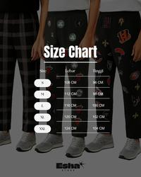 Gambar Esha - Long Pants White Square Printing Fleece 280 gsm Unisex Celana Panjang Printing Cewek Cowok Buat Santai Fit Karet shuffle indo - White Square, XL dari ESHA STOREEE undefined 4 Tokopedia