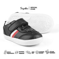 Gambar Syalu Sepatu Anak Usia 1-2 Tahun PGC Hitam kaki bayi anak laki laki perempuan - HITAM, 22 dari syalu undefined 1 Tokopedia
