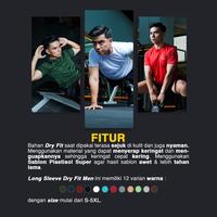 Gambar Kaos Dry Fit Men Running Baju Olahraga Lari Pria - Airyblue, S dari TIENTO INDONESIA undefined 4 Tokopedia