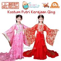 Gambar Kostum Putri Kerajaan Qing Baju Negara China Imlek Fashion Show CNY Ratu - Red, 140 dari Babymaniashop undefined 1 Tokopedia