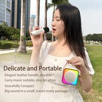 Gambar [COD&Local Delivery]Premium wireless Bluetooth karaoke speaker set equipped with 2 microphones and colorful LED lights for bass effect. mic  konten speaker mic  karaoke - P8-Pink-Mic-2 dari Maxlife Idn undefined 5 Tokopedia