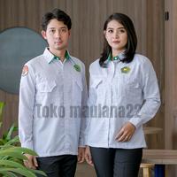 Gambar Baju Kemeja Kemenag 2025 Pria Dan Wanita Terbaru Lengan Panjang Seragam Putih Atasan - Kemenag Pria, S dari Toko maulana22 undefined 1 Tokopedia