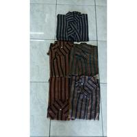 Gambar baju kemeja atasan lengan panjang tradisional jawa surjan lurik DEWASA - S dari Moro seneng bratang undefined 3 Tokopedia