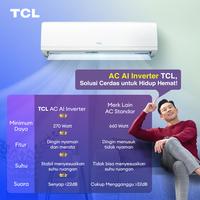 Gambar [FLASH SALE] TCL AC Inverter 1PK - AI Tech Hemat Listrik 70% - Anti Bising - Cepat Dingin - Turbo Cooling (Model: TAC-09CSD/XAFI2) dari Victory Elektronics Indonesia undefined 3 Tokopedia