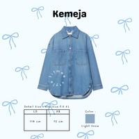Gambar Yoonji One set ootd cewe 3in1 (atasan kemeja denim, Bawahan celana cutbray, hijab pashmina Ceruty ) setelan baju panjang wanita  Kombinasi dewasa kekinian simple dan cantik Muslim outfit set remaja bukber elegan casual korean style - Oneset dari Fitmee Stylee undefined 3 Tokopedia