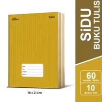 Gambar Buku tulis SIDU sampul coklat 60 lembar / SIDU kraft 60 lembar ( 1 pack isi 10 buku) dari Asooy stationery undefined 1 Tokopedia