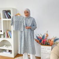 Gambar Kalsandfrey Qiana Tunik Couple Mom And Kids Nyaman Dipakai Set Pakaian Keluarga Muslim Baju - BABY BLUE, ANAK XXXL dari Kals and Frey undefined 3 Tokopedia