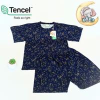 Gambar Baju Tidur / Piyama Tencel Dewasa Motif Kelinci Burung Biru Tua - celana panjang, S dari ShowSomeLove undefined 1 Tokopedia
