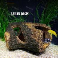 Gambar Seabob Hiasan Aquarium 371 / Ornamen Kayu Berlubang / Dekorasi Aquarium Kayu Tempat Sembunyi Ikan Promo ! - pohon dari Libra Classic undefined 4 Tokopedia