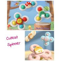 Gambar Ready Stok Mainan Sensori Motorik Anak Spinning Sensory Fine Motor Skill Suction Cup Spinner Toy Baby Tummy Time Gasing Spinner Gyro Rattle Kado Bayi Simple Dimple Spinner Pop It Sensory Fidget Bath Mpasi Toy Teether Gigitan Mainan Mandi Toodler Dekorasi - BugKuning dari Jaya Lalaku 5 undefined 2 Tokopedia