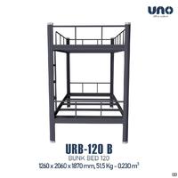 Gambar Metal bunk bed Uno URB 120 B ranjang besi susun ranjang tingkat untuk ukuran kasur 120 cm dari Relasi Kantor undefined 2 Tokopedia