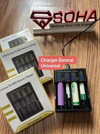 Gambar Charger Battery 4 Port Ni-MH Ni-Cd 1.2V Li-ion 3.7V 18650 AA AAA Kabel Type C Lampu LED Indikator dari Sai sai shoping undefined 5 Tokopedia