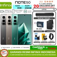 Gambar HP INFINIX NOTE 50 PRO & NOTE50 8/256 GB RAM 8GB ROM 256GB GARANSI RESMI - NOTE 50 PRO BLACK, BONUS BAWAAN  dari JBLEZZ JJ SHOP undefined 3 Tokopedia