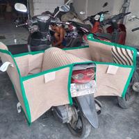 Gambar BRONJONG MOTOR / KERANJANG MOTOR TAS OBROK TAS POS TAS KURIR TAS CATERING TAS KANDEK TAS KAMBING KURBAN SIZE SUPER JUMBO - SEDANG dari Nisnas Shopp undefined 4 Tokopedia