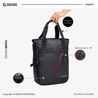 Gambar OSCAS Official - Tote Bag MORA Tas Ransel Selempang Laptop Tas Multifungsi Tas Jinjing Pria Wanita Kuliah - BLACK - BLACK dari oscas undefined 3 Tokopedia