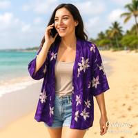 Gambar Calderioz - Cardigan Wanita Motif Bunga Sky Blue Kimono Outerwear Korea Oversize - Shabby dari Calderioz Official Shop undefined 5 Tokopedia