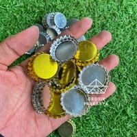 Gambar SET ISI 5 Kempyeng GOLD SILVER Tutup Botol Crown Cap Warna Krop Sirup Soda Ukuran Standar Permainan Jadul Saos Termurah Seng Tebal Vintage Games Bekel Bola Mainan Kerop Botol Kecap Minuman Jadul Murah Anak Tradisional Game Lantai - Gold dari Grosir Prakarya undefined 3 Tokopedia