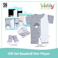 Gambar Kiddy Baby Gift Set / Hampers Kado Bayi / Parsel lahiran / Baju Set / Pakaian Anak-Anak - Baseball Star Player 10014 - Hitam dari Bayi Kiddy undefined 3 Tokopedia
