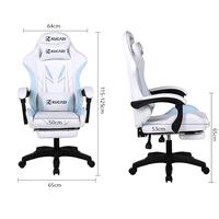Gambar Kucadi [Pengiriman Dari Surabaya]  Chair Mainan Gaming / Kursi Gaming Putih / Desain Asli Gaming Chair / Kursi Gamers / Kursi Gamer / Kursui Putar / Kursi Game / Kursi Hidrolik /[ Garansi 5 Tahun ] Terlaris dari Hoki Store 19 undefined 3 Tokopedia