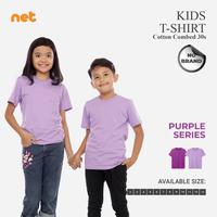 Gambar KAOS POLOS ANAK COTTON COMBED 30S KIDS LENGAN PENDEK ONECK REGULER FIT BASIC T-SHIRT UNISEX UMUR 2-13 TAHUN PURPLE SERIES dari PT NET PERSADA INDONESIA undefined 1 Tokopedia
