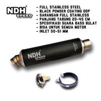 Gambar knalpot racing Original NDH Speed silincer Only Inlet 50mm ngebas bulat - 30 Cm dari Ceveng Jaya Muffler undefined 4 Tokopedia
