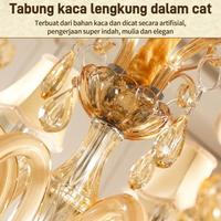 Gambar E.Home CELOGLO NORDIC STYLE LUXURY LAMPU HIAS GANTUNG KRISTAL MEWAH / LAMPU GANTUNG MEWAH / LAMPU CHANDELIER / LAMPU LANGIT LANGIT - 6 kapala dari Elegan Home undefined 3 Tokopedia