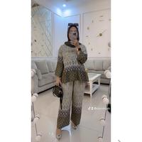 Gambar Iqena- Oneset Atasan Rempel Celana Kulot Bahan Rayon Motif - ARDELIA 04 dari Iqena Hijab undefined 3 Tokopedia