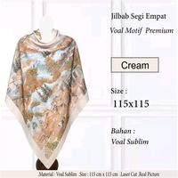 Gambar Jilbab Segi Empat Voal Motif Premium Printing Size 115x115  Kerudung Hijab Square Laser Cut Part 2 - MOTIF 31 dari Butik Hijabah undefined 2 Tokopedia