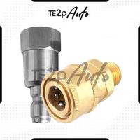 Gambar Te2p Auto Adaptor Nepel Swivel Anti Kusut M14 Female Ke M14 Male Set 2 Pcs Konektor Sambungan Mesin Ke Selang Selang Ke Gun Ukuran M14 Adapter Penyambung Selang Quick Release Mesin Jet Cleaner High Pressure Washer Steam Cuci Mobil Car Kendaraan Motor QRJ dari Te2p Hardware undefined 2 Tokopedia