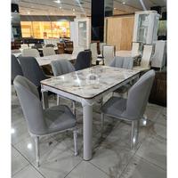 Gambar Meja makan import marmer 4 kursi// free ongkir cilegon & serang kot dari toko sabar jaya furniture undefined 4 Tokopedia