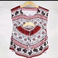 Gambar one set rayon motif gajah Thailand// setelan rayon// Baju Celana Katun Dewasa - hitam, L dari MGG collection_NEW undefined 2 Tokopedia