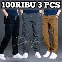 Gambar YANG LAGI HITS Celana Cargo Panjang Pria Army Loreng Ufc Venum Mma Pantai Gym Casual Katun Karet Distro Outdoor - 3 celana, M bb 45-55 dari RUMAH KOLOR1 undefined 1 Tokopedia