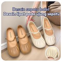 Gambar Sepatu Wanita / Sandal Wanita / Sandal Wanita Korean Style / Flatshoes Wanita / Sepatu Flat Mary Jane Mode Baru - Putih, 36-37 dari MISS DUAN undefined 3 Tokopedia