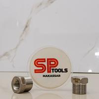 Gambar SAMBUNGAN STAINLEES STEEL SUS 304 BUSHING VERLOP RING / VERLOP VORLO SOCK DRAT DALAM KE DRAT LUAR (1/2"M X 1/4"F) (1/2"M X 3/8"F) (3/4"M X 1/2"F) (3/4"M X 1/4"F) (3/4"M X 3/8"F) WIPRO WN7126 - 1/2"M X 1/4"F dari SPTools Makassar undefined 3 Tokopedia