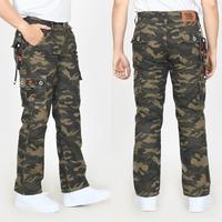 Gambar CELANA PANJANG CARGO LORENG HIJAU ARMY TENTARA GOMBRANG LONGGAR PRIA WANITA Katun Outdoor Twill Basic Formal Stretch Santai Nyaman - LORENG ARMY, 28 dari SM'RM Denim undefined 3 Tokopedia