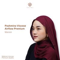 Gambar [SPESIAL LIVE] Pashmina Viscose Premium Airflow Sattka Basic - Black dari Sattka Basic undefined 2 Tokopedia