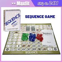 Gambar Sequence Board Game Playing An Exciting Card Games Of Strategy Mainan Kartu Challenge Educational Play Sequence Party Family Kids Toys - Sequence dari Lapak entong undefined 1 Tokopedia