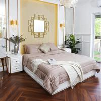 Gambar SLEEP PROJECT Paket Sprei Bedcover / Quilt Cover Mewah Premium TENCEL 80S Ramah Lingkungan - Stripes Caramel Premium TENCEL Bedding - SPREI SET, SINGLE120X200 dari Sleep Project undefined 1 Tokopedia